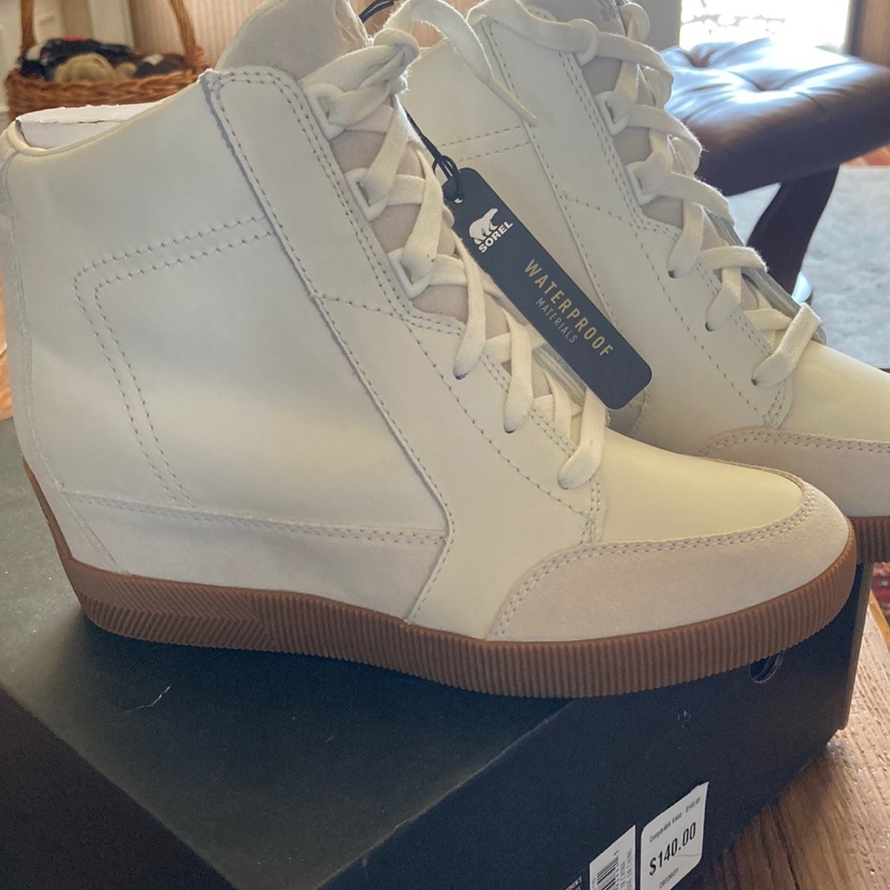 Women's High-Top Sneakers in White by Sorel - Picture 3 of 10